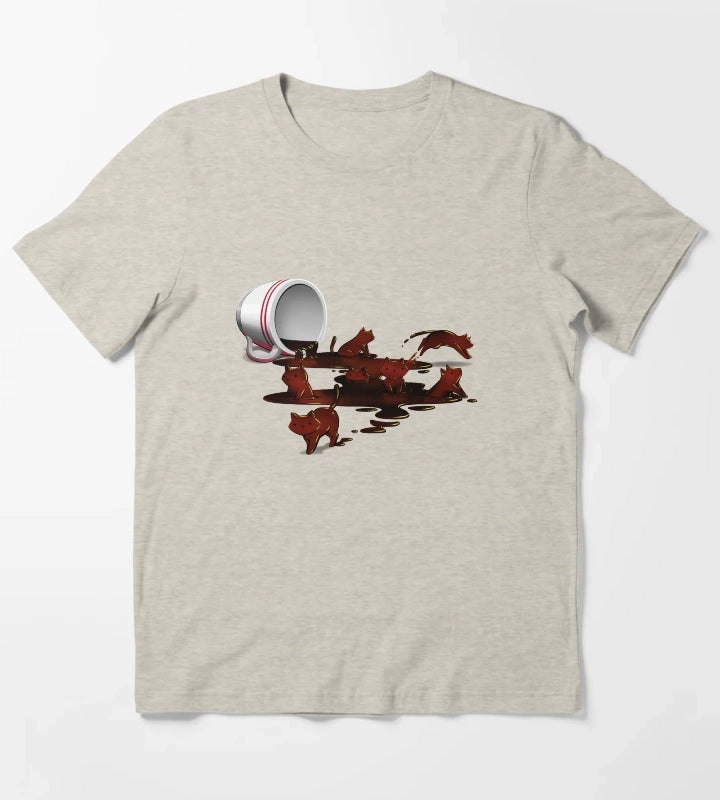 Coffee Cat T-Shirt Cream