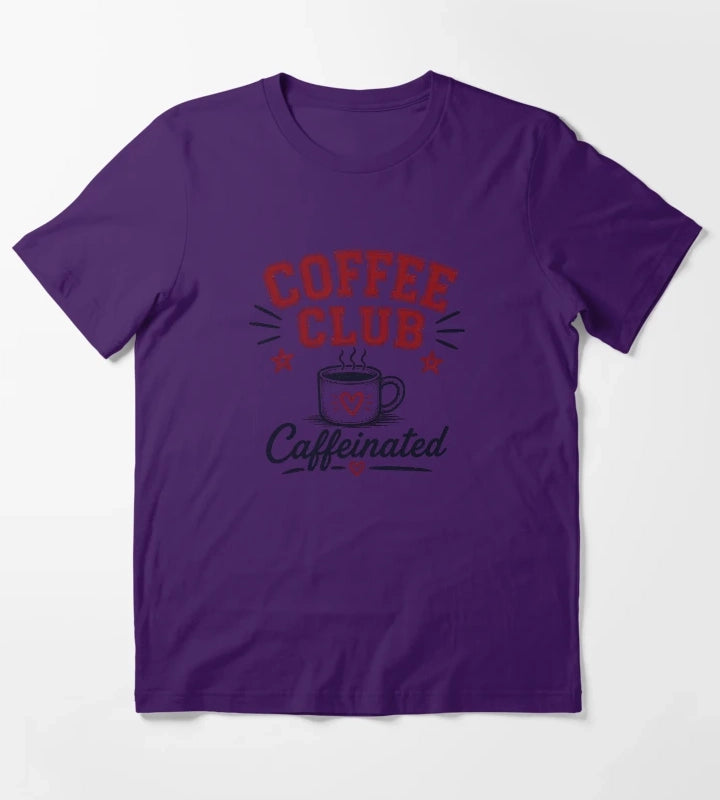 Coffee Club Caffeinated T-Shirt Purple