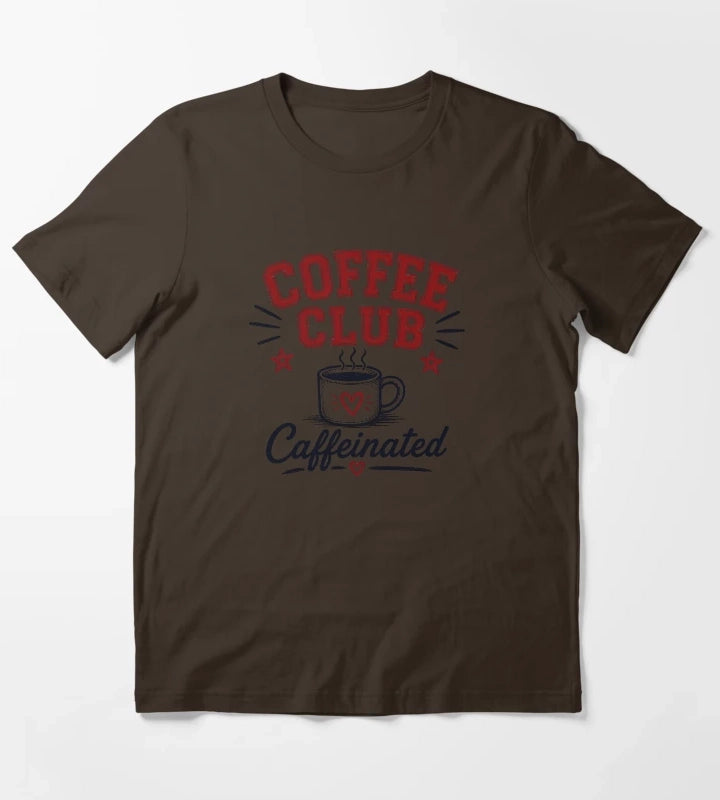 Coffee Club Caffeinated T-Shirt Brown