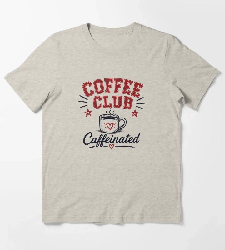 Coffee Club Caffeinated T-Shirt Cream