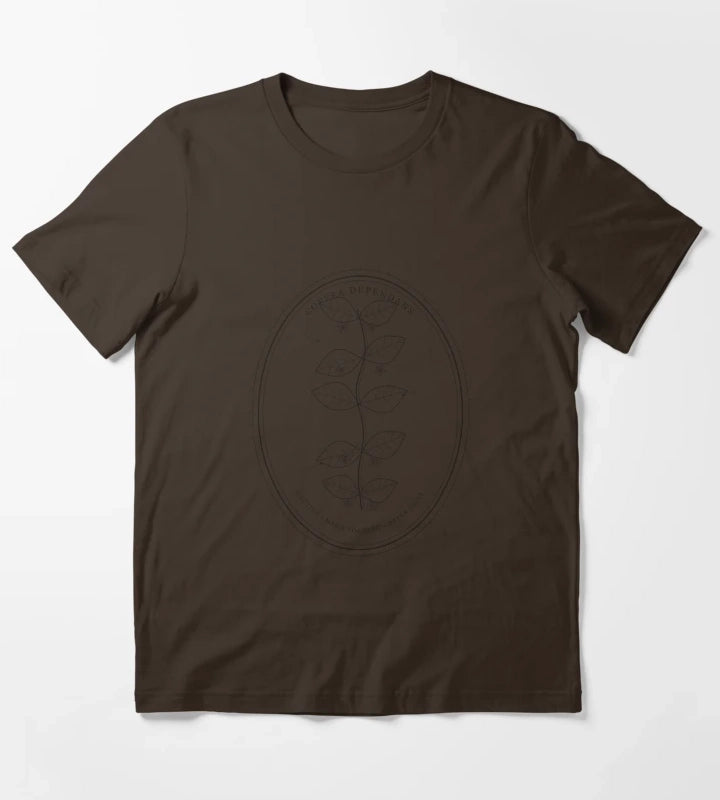 Coffee Dependents T-Shirt Brown