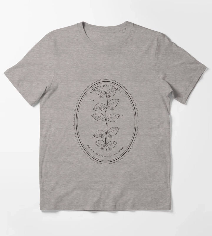 Coffee Dependents T-Shirt Heather Grey