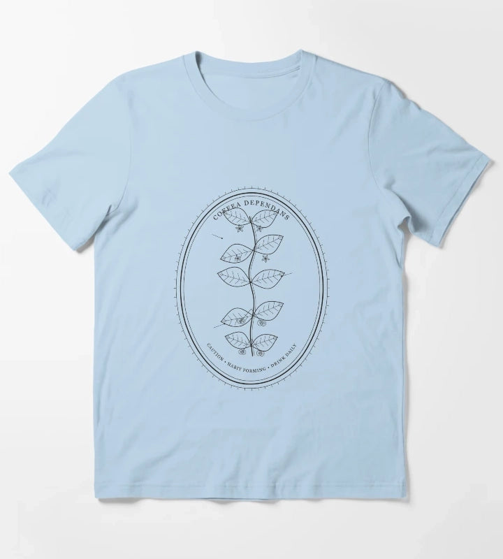 Coffee Dependents T-Shirt Sky Blue