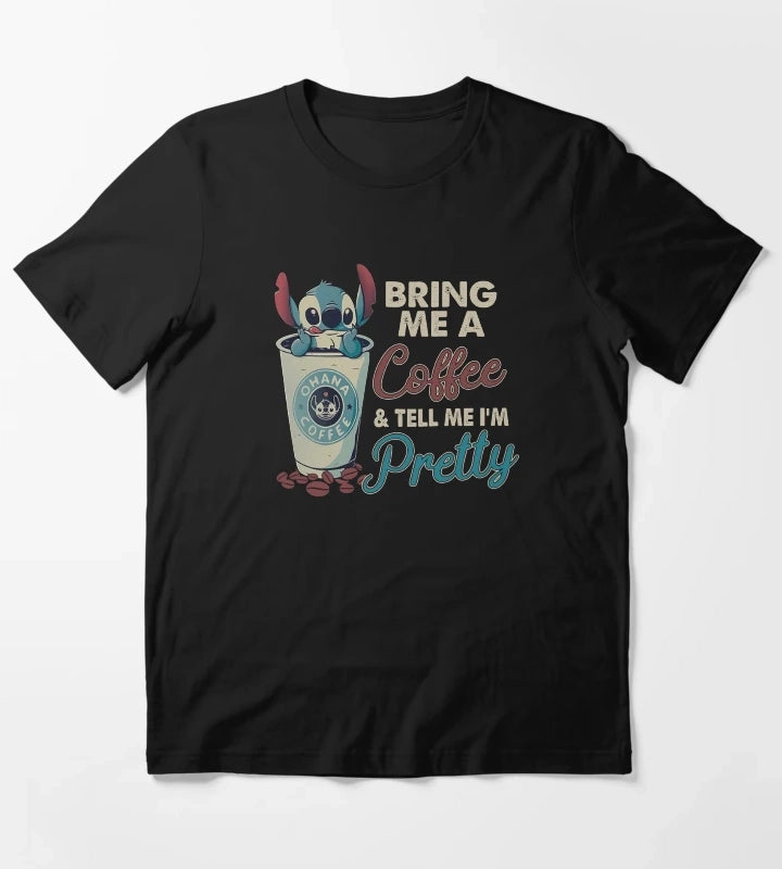 Coffee Disney Stitch Funny T-Shirt
