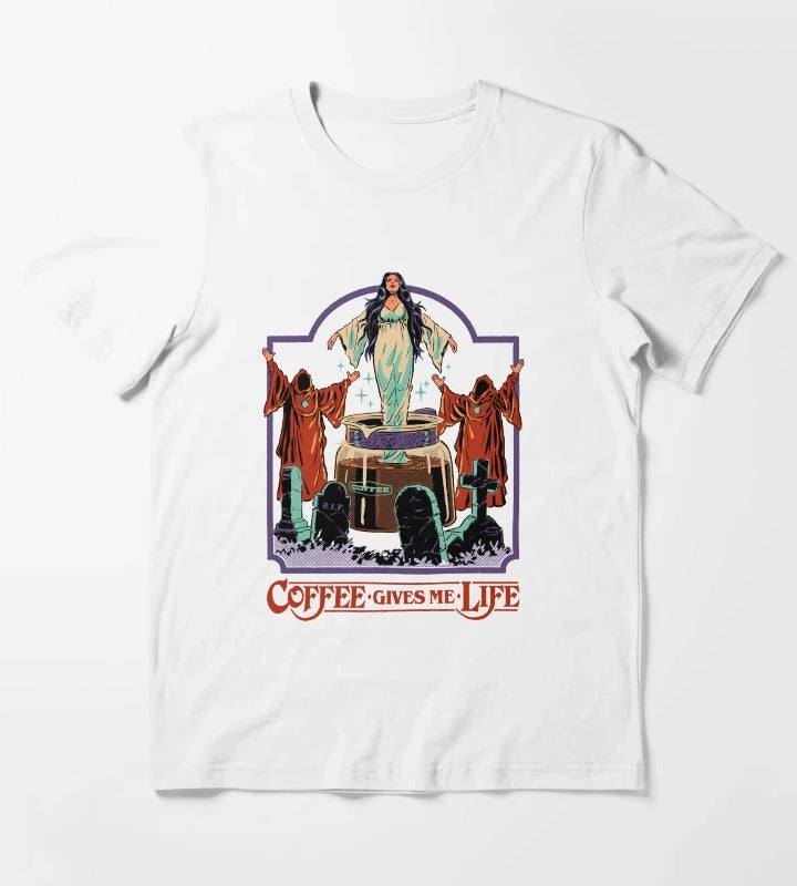 Coffee Gives Me Life T-Shirt White