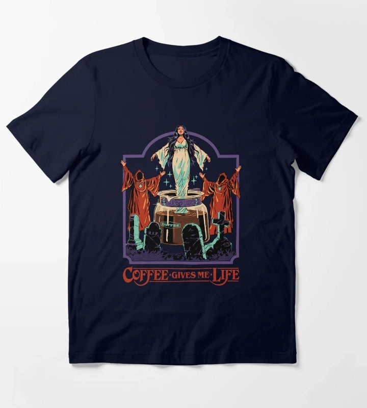 Coffee Gives Me Life T-Shirt Navy