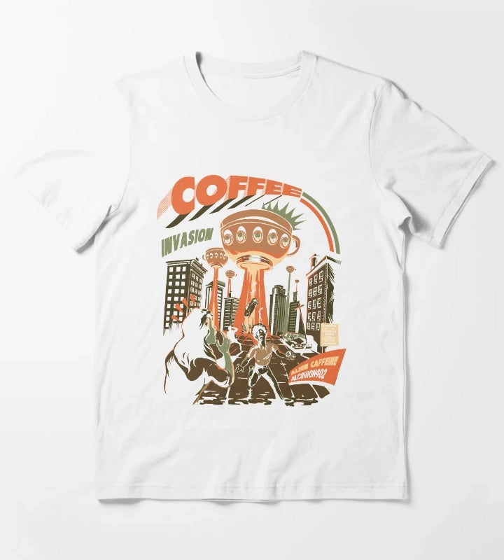 Coffee Invasion T-Shirt White