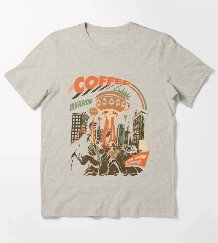 Coffee Invasion T-Shirt Cream