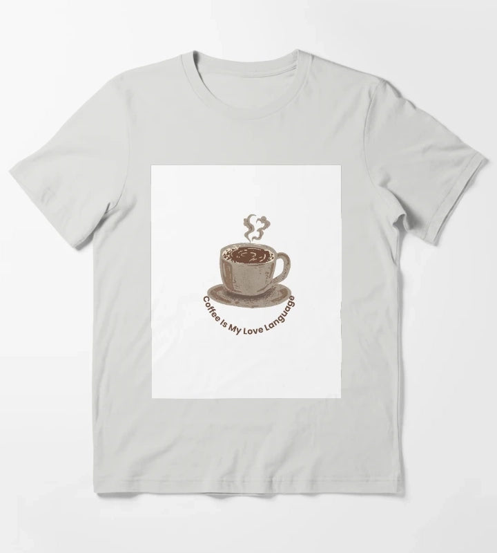 Coffee Is My Love Language T-Shirt Light Grey