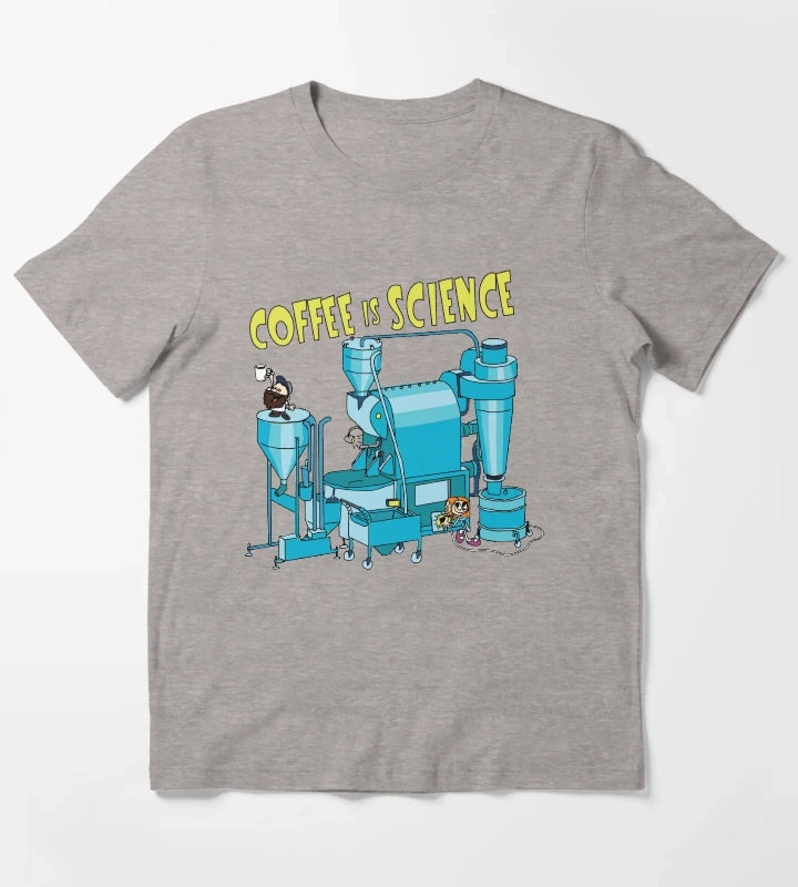 Coffee Is Science T-Shirt Heather Grey