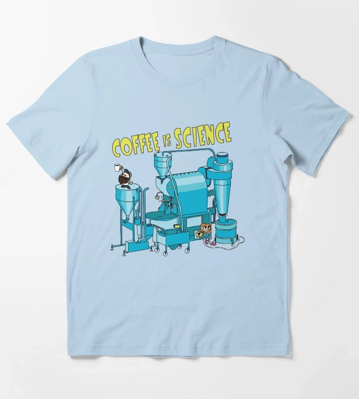 Coffee Is Science T-Shirt Sky Blue