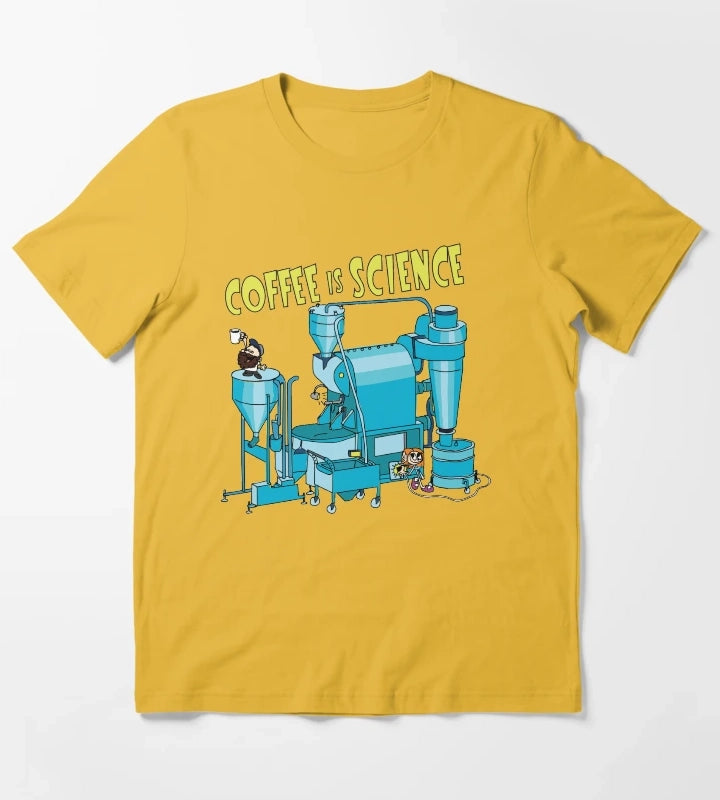 Coffee Is Science T-Shirt Yellow