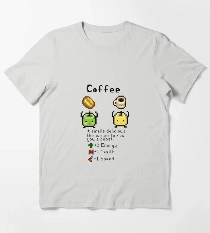 Coffee Junimos T-Shirt Light Grey