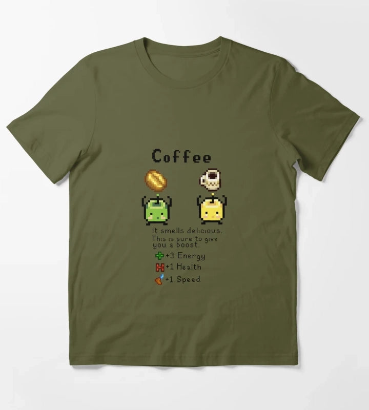 Coffee Junimos T-Shirt Olive Green