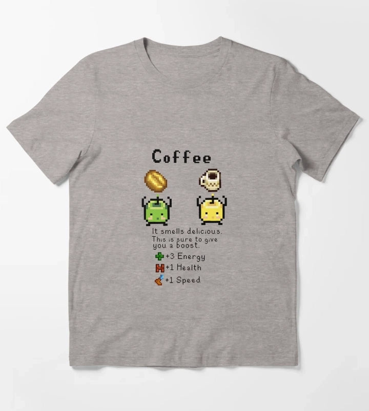 Coffee Junimos T-Shirt Heather Grey