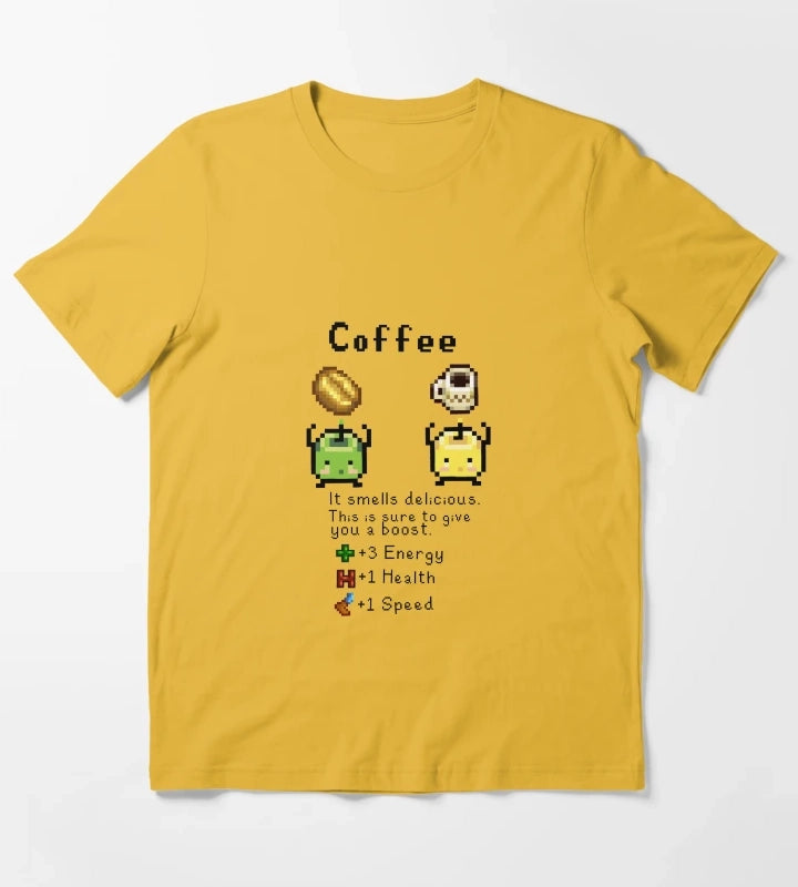Coffee Junimos T-Shirt Yellow