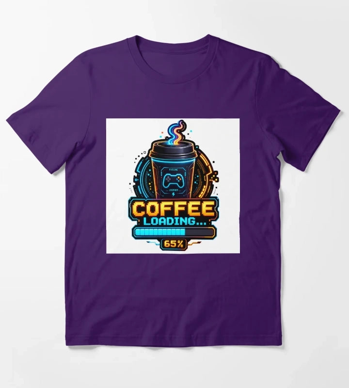 Coffee Loading 65 T-Shirt Purple