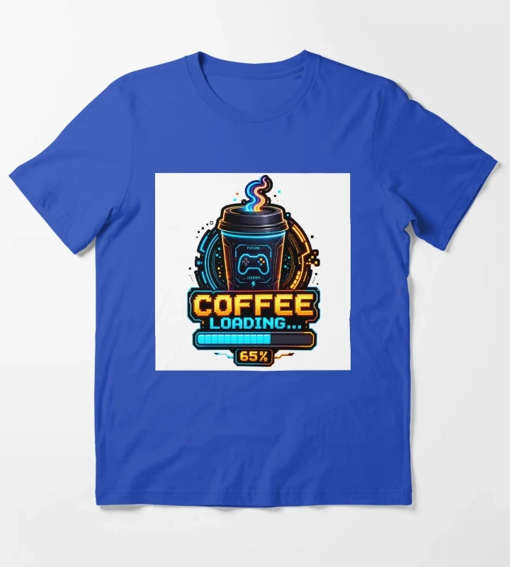 Coffee Loading 65 T-Shirt Blue