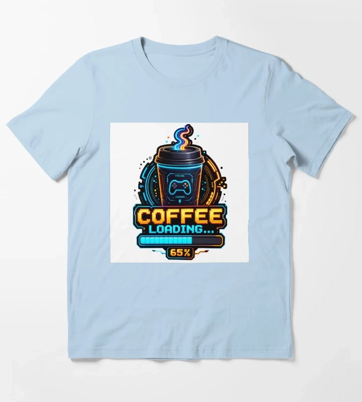 Coffee Loading 65 T-Shirt Sky Blue