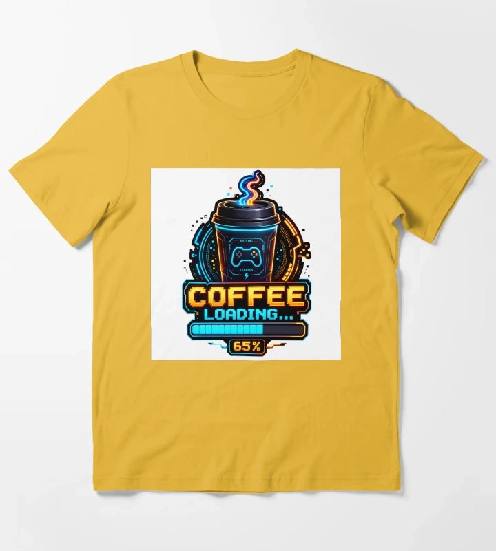 Coffee Loading 65 T-Shirt Yellow