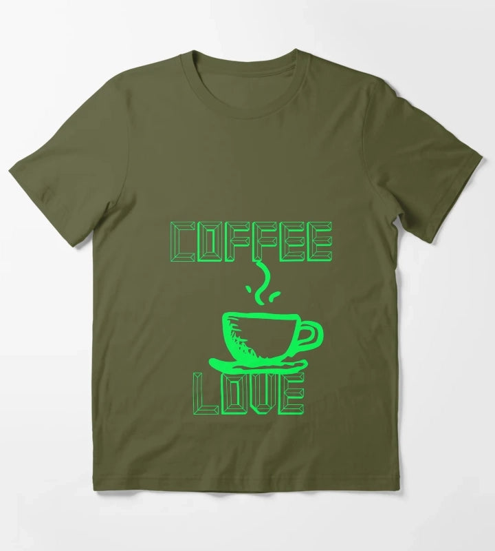 Coffee Love T-Shirt Olive Green