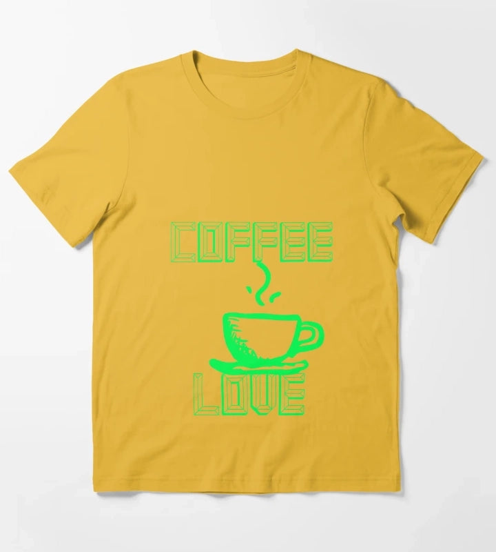 Coffee Love T-Shirt Yellow