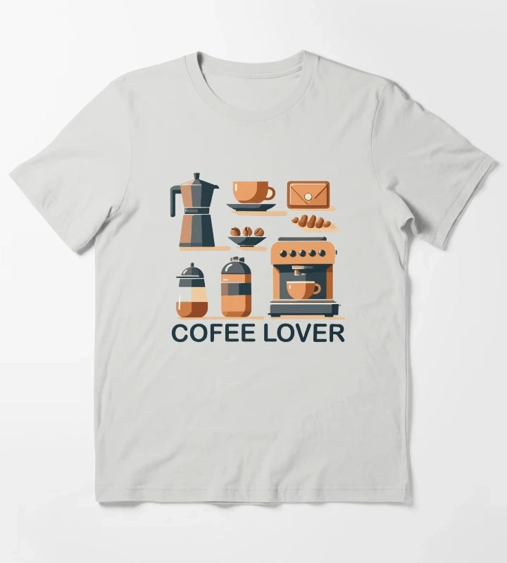 Coffee Lover T-Shirt Light Grey