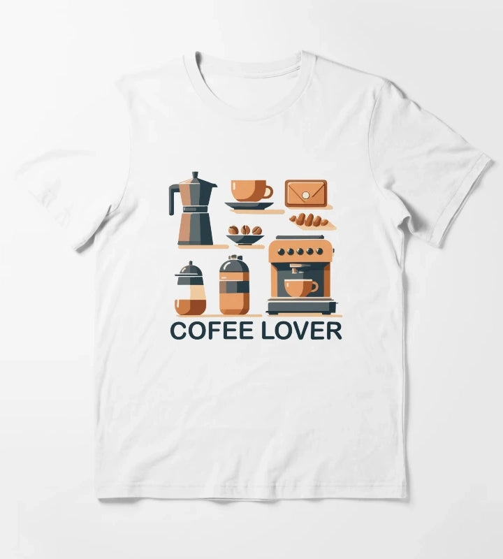 Coffee Lover T-Shirt White
