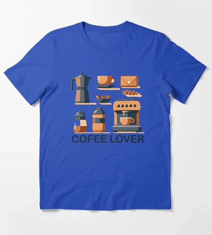 Coffee Lover T-Shirt Blue