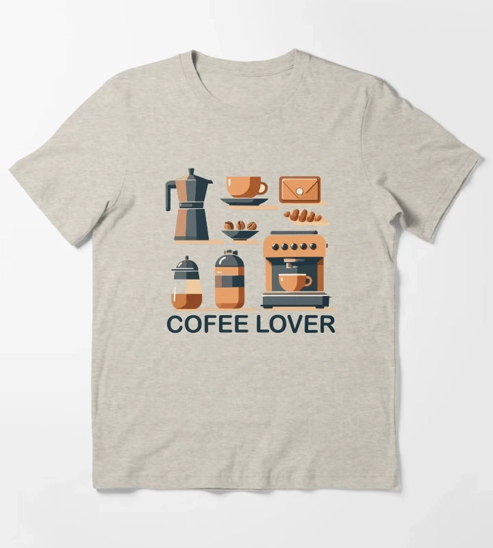 Coffee Lover T-Shirt Cream