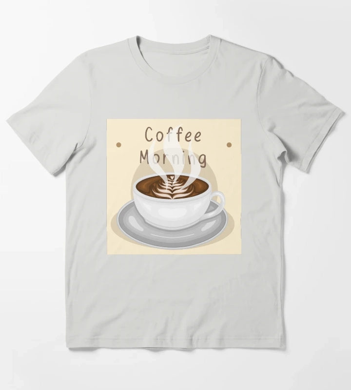Coffee Morning T-Shirt Light Grey