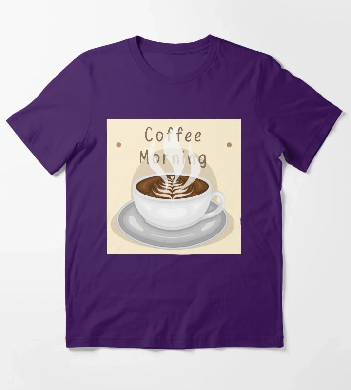 Coffee Morning T-Shirt Purple