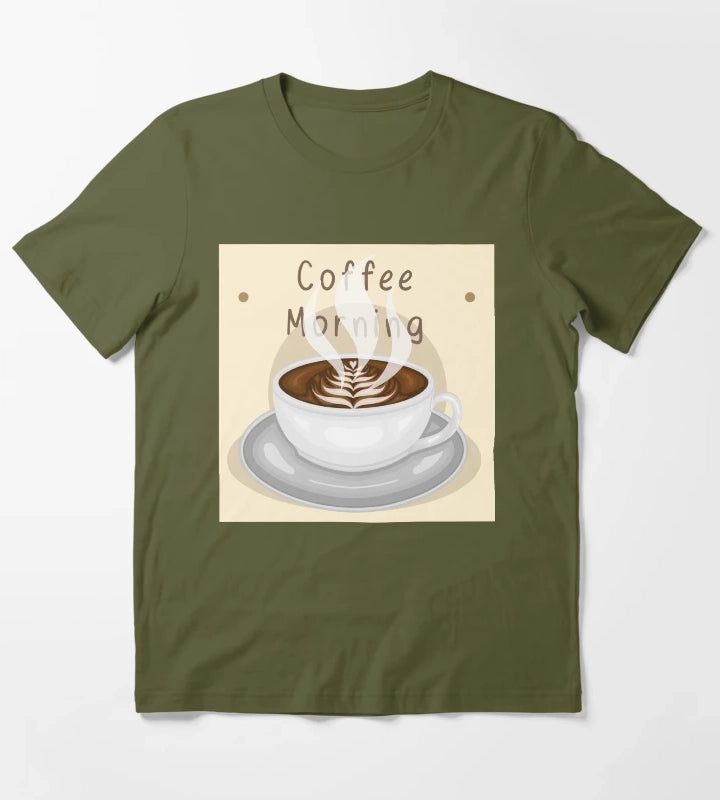 Coffee Morning T-Shirt Olive Green