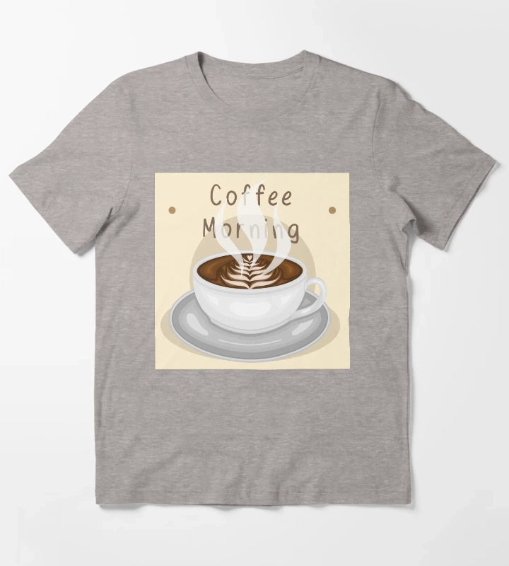 Coffee Morning T-Shirt Heather Grey