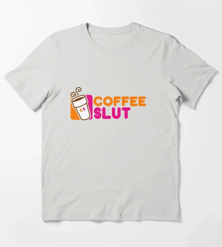 Coffee Slut T-Shirt Light Grey
