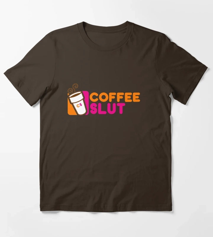 Coffee Slut T-Shirt Brown