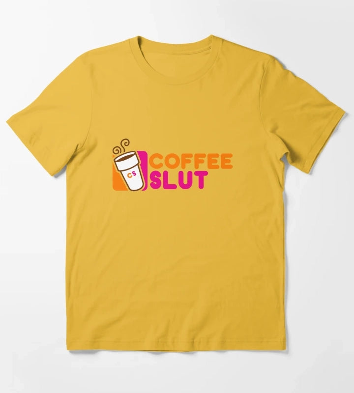 Coffee Slut T-Shirt Yellow