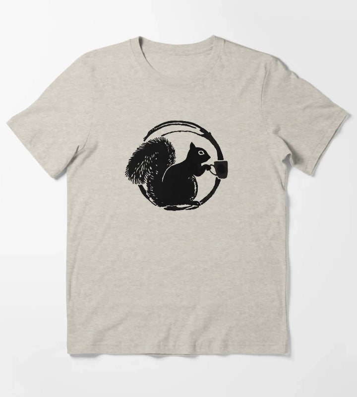 Coffee Squirrel T-Shirt Cream
