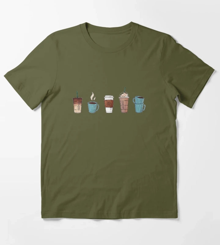 Coffee T-Shirt Olive Green