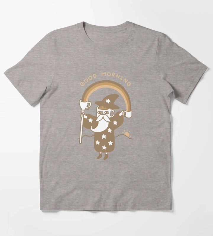 Coffee Wizard T-Shirt Heather Grey