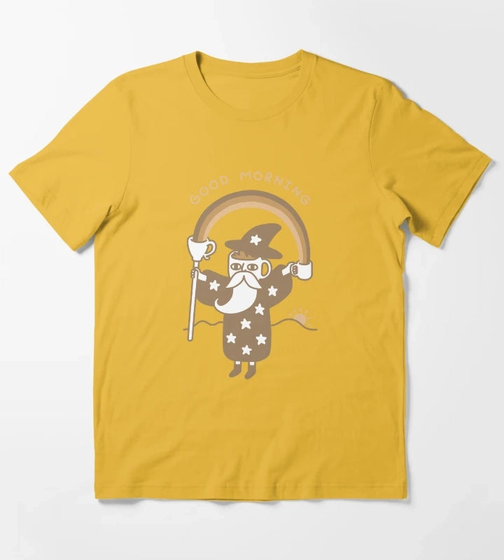 Coffee Wizard T-Shirt Yellow