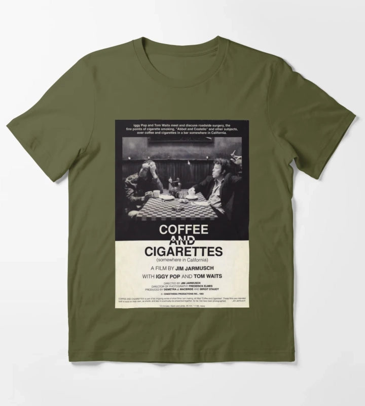 Coffee and Cigarettes T-Shirt Olive Green