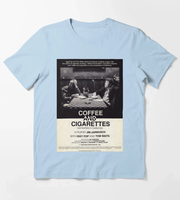 Coffee and Cigarettes T-Shirt Sky Blue