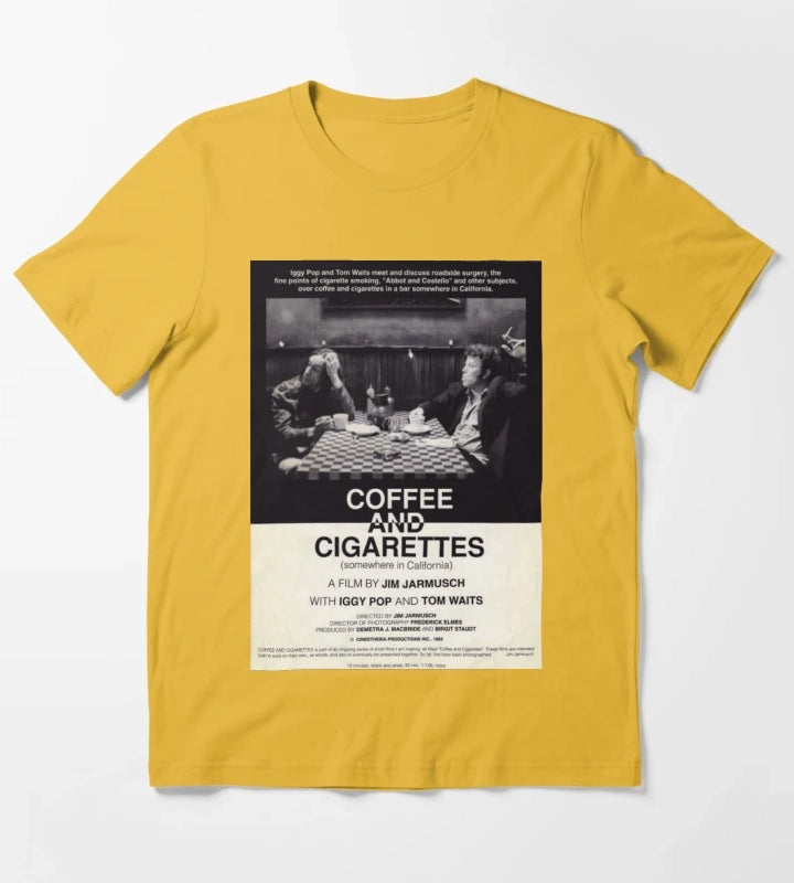 Coffee and Cigarettes T-Shirt Yellow
