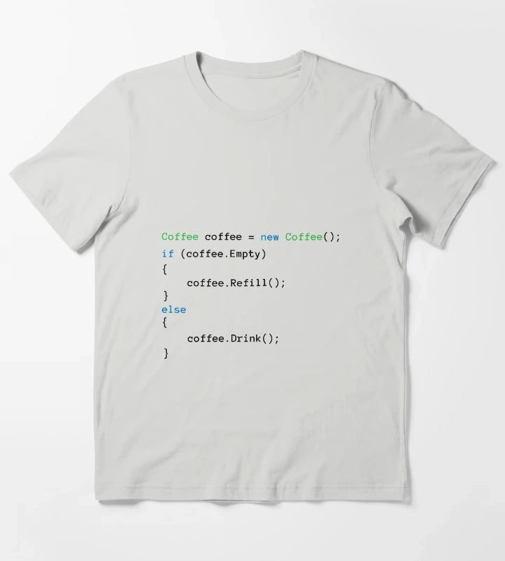 Coffee code T-Shirt Light Grey