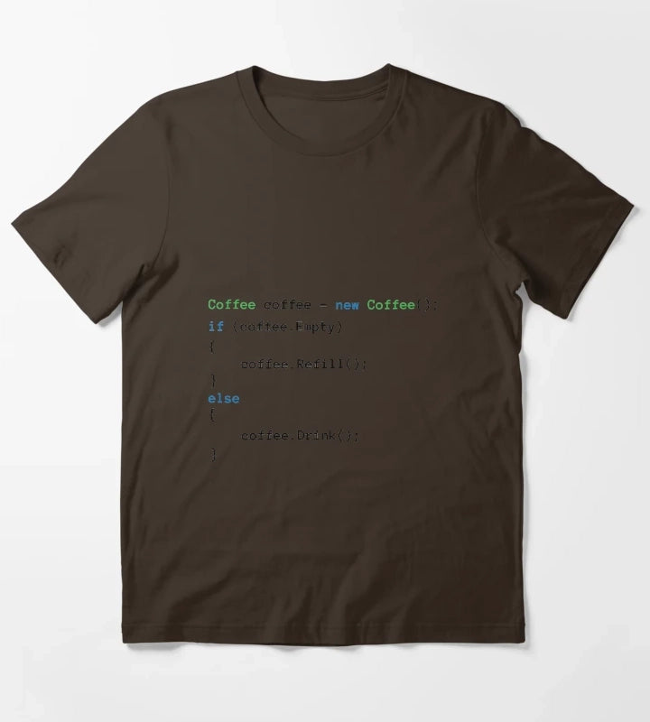 Coffee code T-Shirt Brown