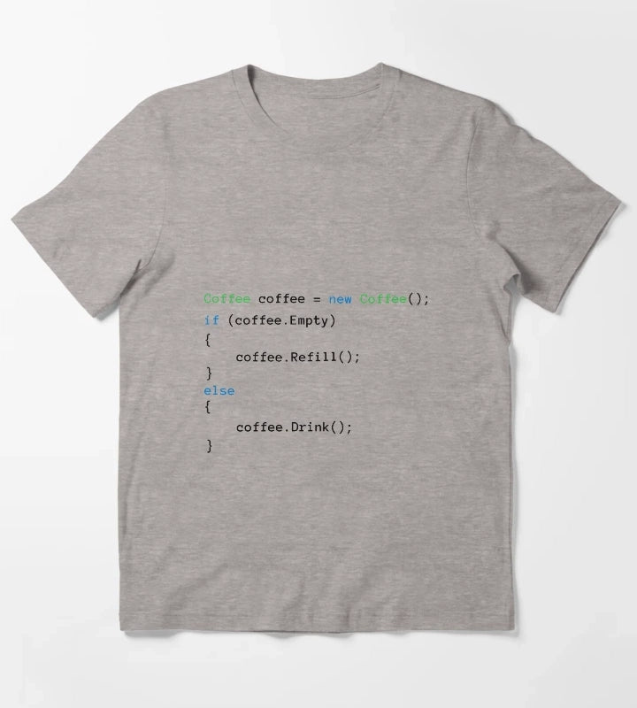 Coffee code T-Shirt Heather Grey