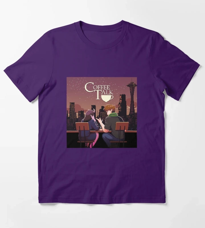 Coffee talk T-Shirt Purple