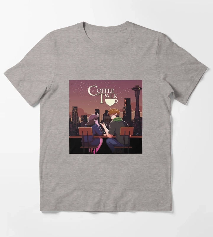 Coffee talk T-Shirt Heather Grey