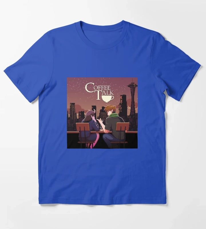 Coffee talk T-Shirt Blue